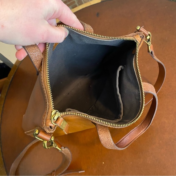 Madewell the zip top transport crossbody English saddle j1951 - Picture 3 of 9